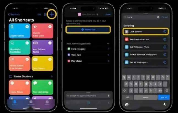卢市镇苹果14锁屏维修店分享iPhone14升级iOS16.4后如何创建锁屏快捷方式 