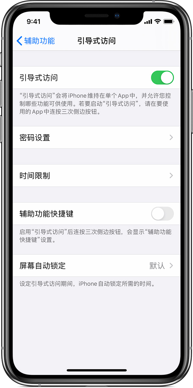 卢市镇苹果手机维修分享如何在 iPhone 上退出引导式访问 