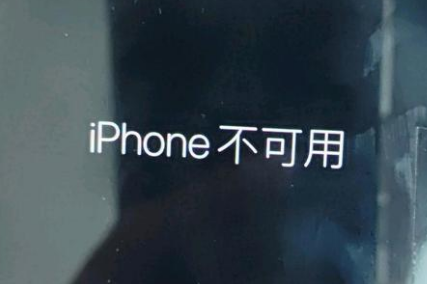 卢市镇苹果服务网点分享锁屏界面显示“iPhone 不可用”如何解决 